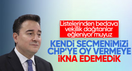Seçmenimizi CHP’ye oy vermeye ikna edemedik