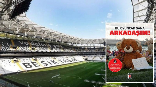Beşiktaş’tan depremzede çocuklar için kampanya