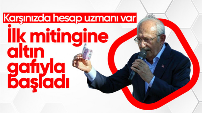 Kemal Kılıçdaroğlu ilk mitinginde hesap hatası yaptı