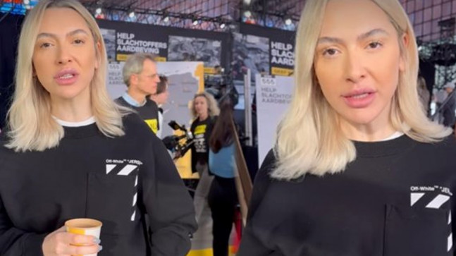 Hadise, Hollanda’da depremzedeler için yardım topladı