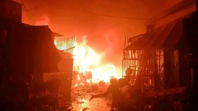 Nijerya’da yangın: Yüzlerce bina kül oldu