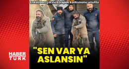 Enkazdan çıkınca köpek korkusunu unuttu! “Sen var ya aslansın” diye sevdi