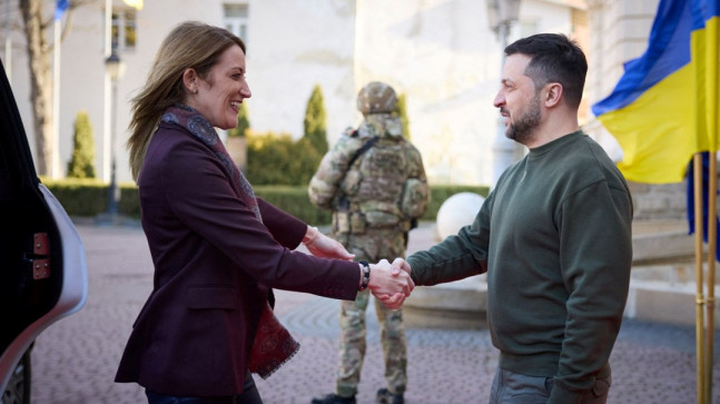 Zelenski, Avrupa Parlamentosu Başkanı Metsola ile görüştü – Son Dakika Dünya Haberleri