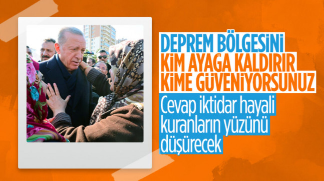Deprem bölgesinin yeniden yapılanmasında Erdoğan’a güven yüzde 70