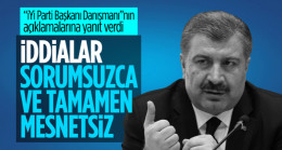 İYİ Partili doktorun salgın iddialarına Sağlık Bakanı Fahrettin Koca’dan yalanlama