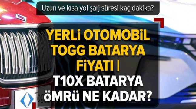 Uzun ve kısa yol şarj süresi kaç dakika? Ne zaman satışa çıkıyor, kaç beygir? TOGG batarya fiyatı