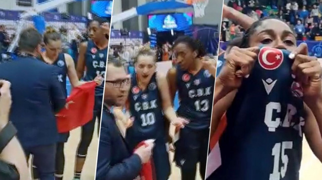 ÇBK Mersin Yenişehir Belediyesi’nin Türk bayraklı kutlamasına engel – Son Dakika Spor Haberleri