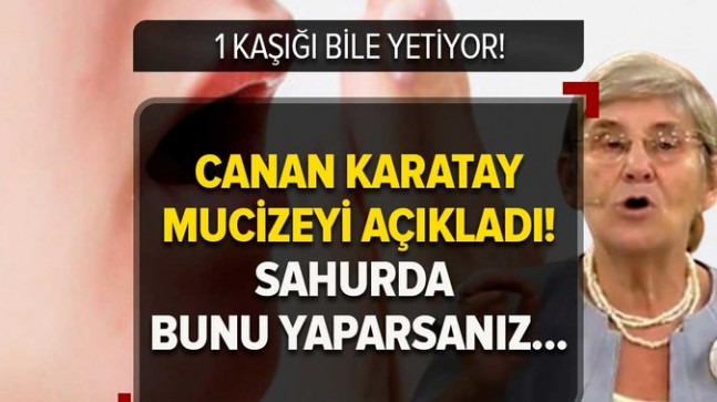 Canan Karatay mucizevi yöntemi açıkladı! 1 kaşığı ağız kokusunu yok ediyor! Sahurda bunu yaparsanız…
