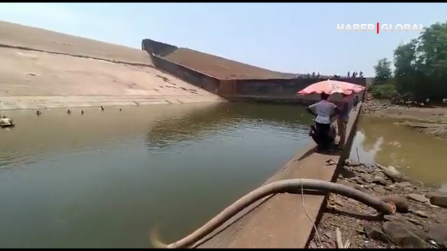 Bu da oldu! Özçekim yaparken suya düşürdüğü telefonunu kurtarmak için barajı boşalttırdı