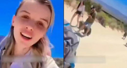 ‘Yanımda oğluşum var’ diyerek paylaştı… ABD’ye kaçak yollarla giren Türk anne gündem oldu! Sosyal medyanın konuştuğu video