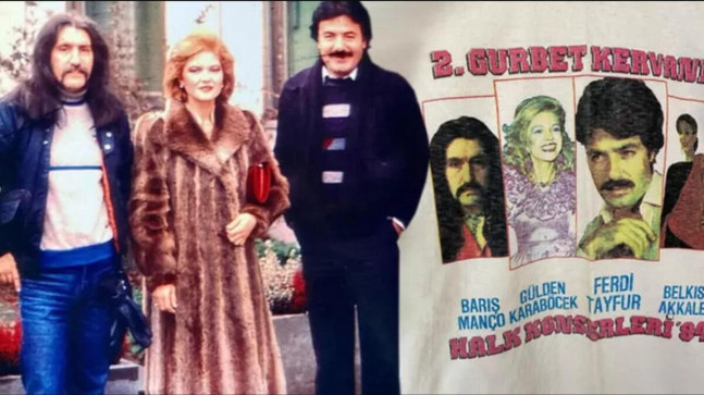 Barış Manço, Gülden Karaböcek ve Ferdi Tayfur aynı karede