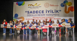 Diyarbakır'da çocuklar "Sadece iyilik" temalı resim yarışmasında yeteneklerini sergiledi