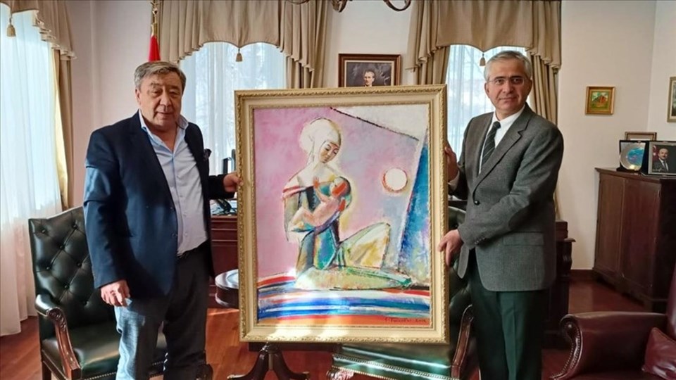 Dünyaca ünlü ressam Erbolat Tölepbay tablosunu depremzedeler için sattı - 1