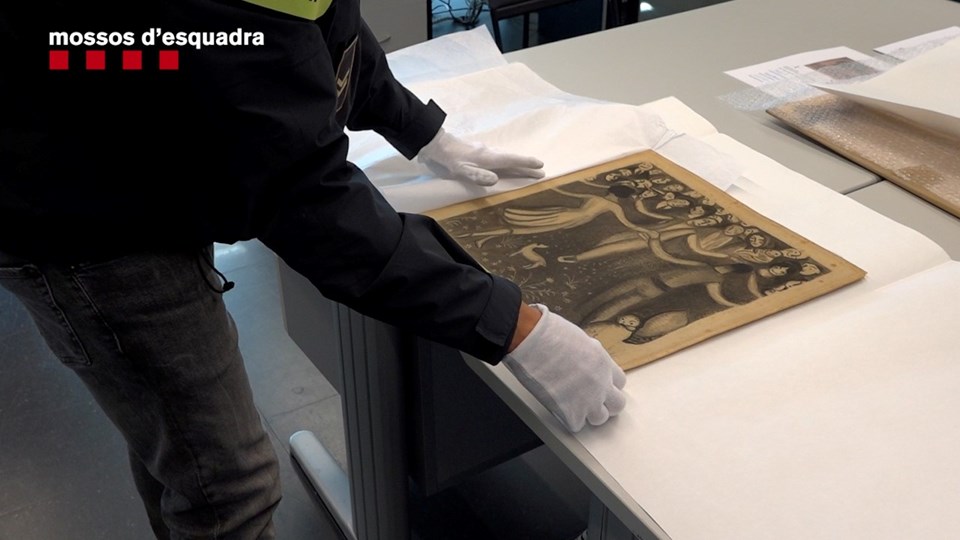 Katalonya polisi Salvador Dali’nin çalınan iki tablosunu ele geçirdi - 2