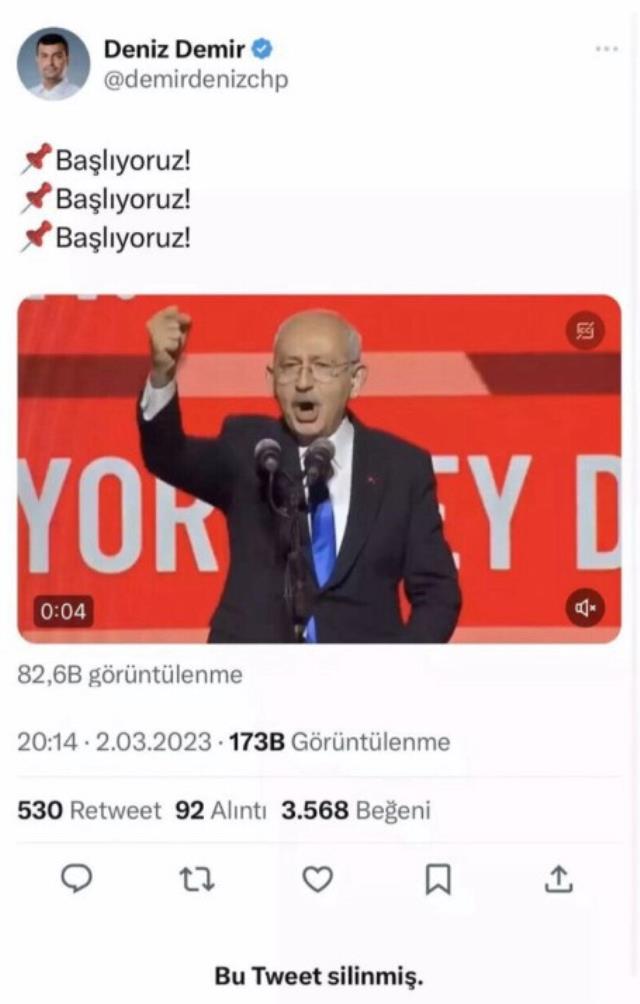 Önce yazdı, sonra sildi! Kılıçdaroğlu'nun danışmanının, 'Başlıyoruz' paylaşımı kafaları karıştırdı