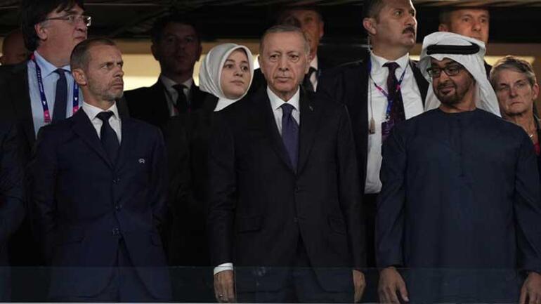 Cumhurbaşkanı Erdoğan, Şampiyonlar Ligi Finalini tribünden takip etti